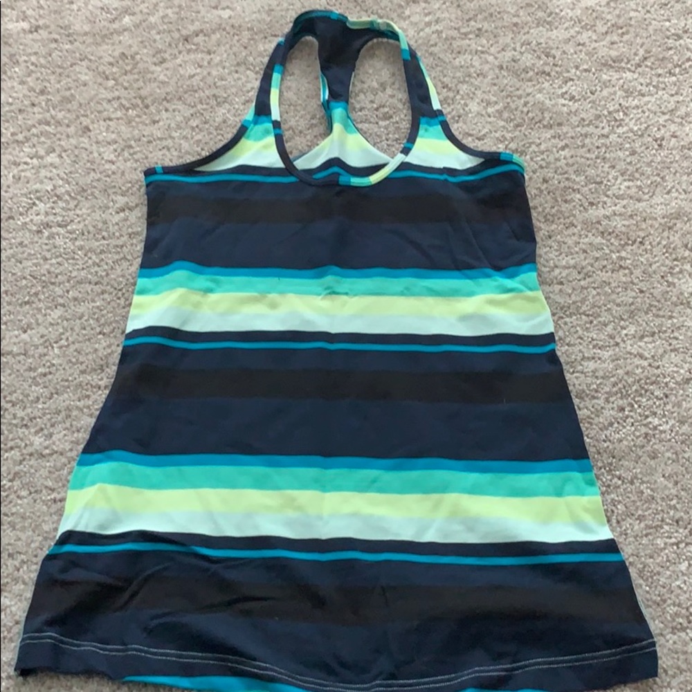 Multi-colored stripe Lululemon Racerback Tank US6